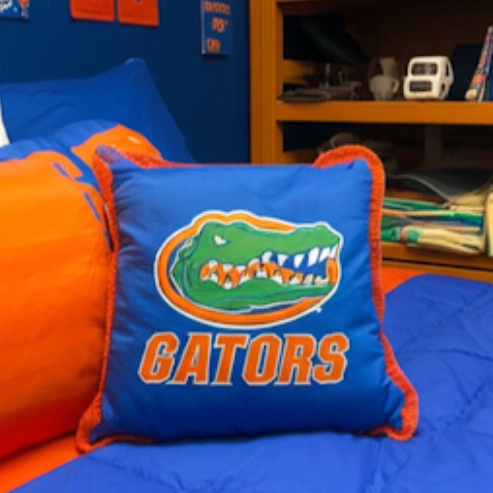 University of Florida Gators NCAA Polyester Pillow 15" X 15"